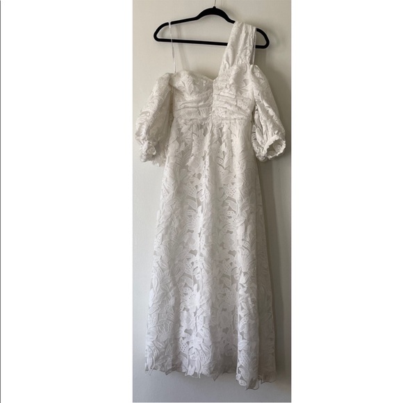 Self-Portrait Dresses & Skirts - *SOLD* Self-Portrait Laces One Shoulder Maxi Dress